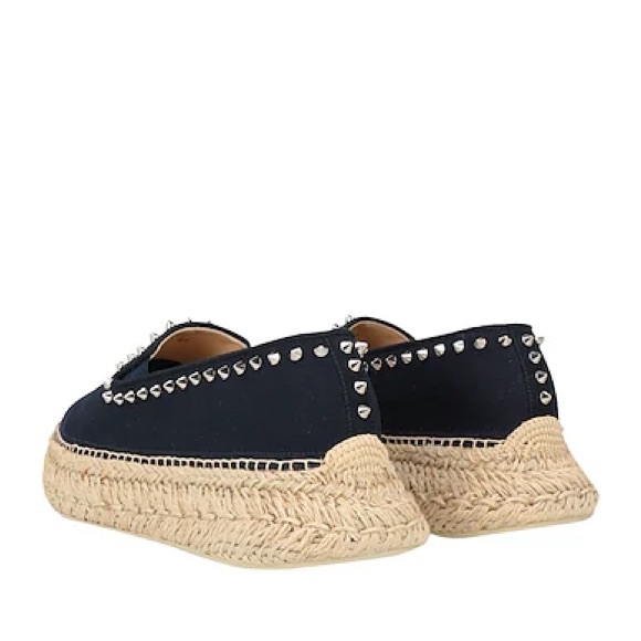 CHRISTIAN LOUBOUTIN Navy Blue Espadrilles - Picture 2 of 6